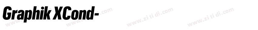 Graphik XCond字体转换